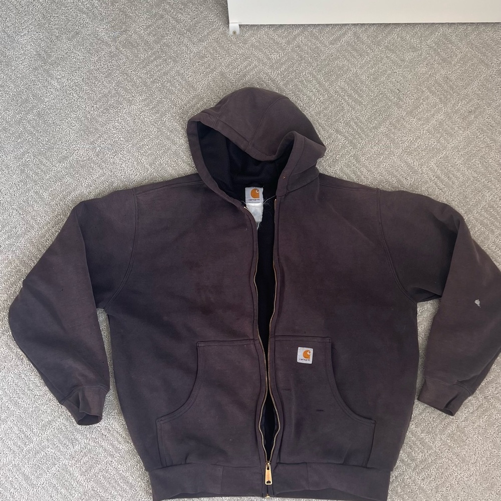 Carhartt Dark Brown Hooded Sweatshirt